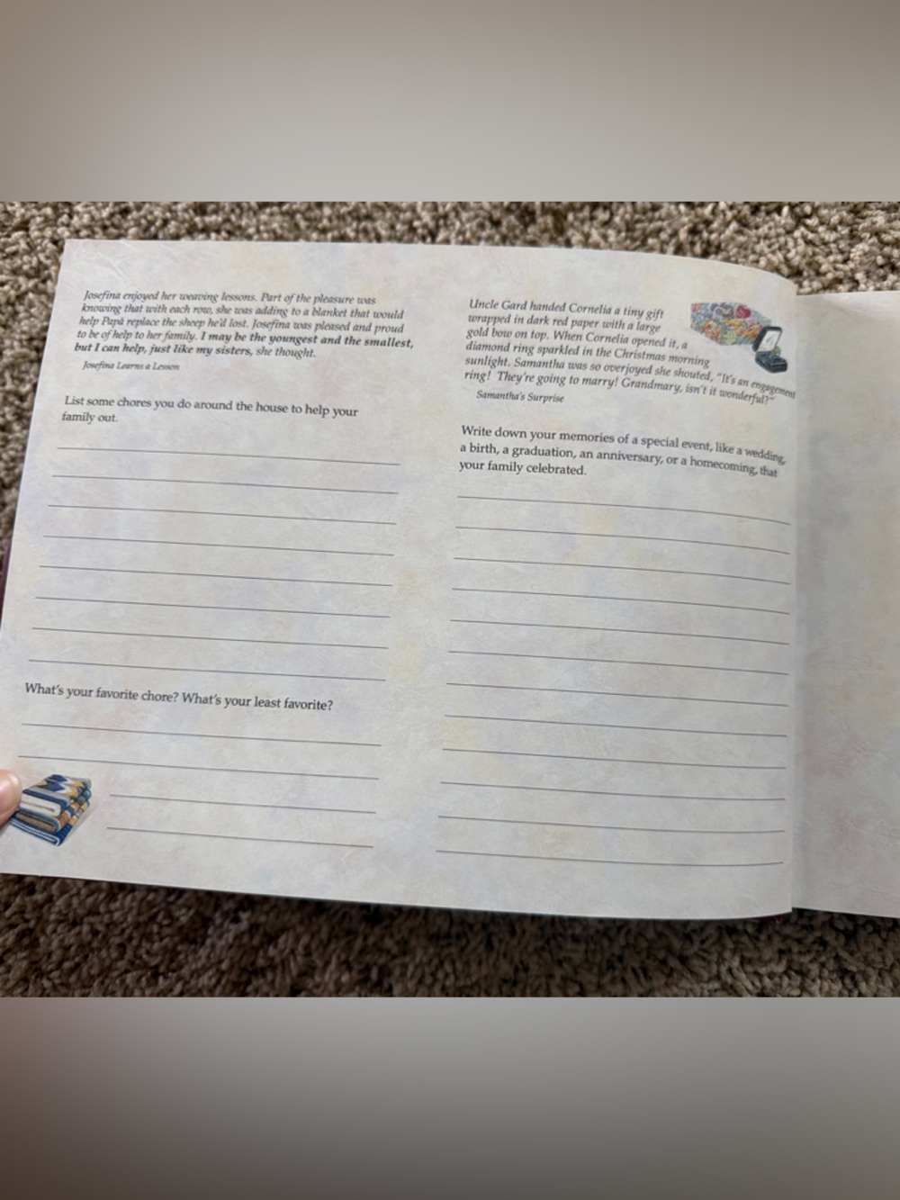 Memories of an American Girl Memory Book - Burgundy Cover - Picture 6 of 7
